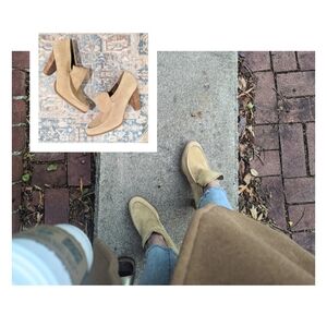 B. Makowsky - Suede Stack Heel Loafers